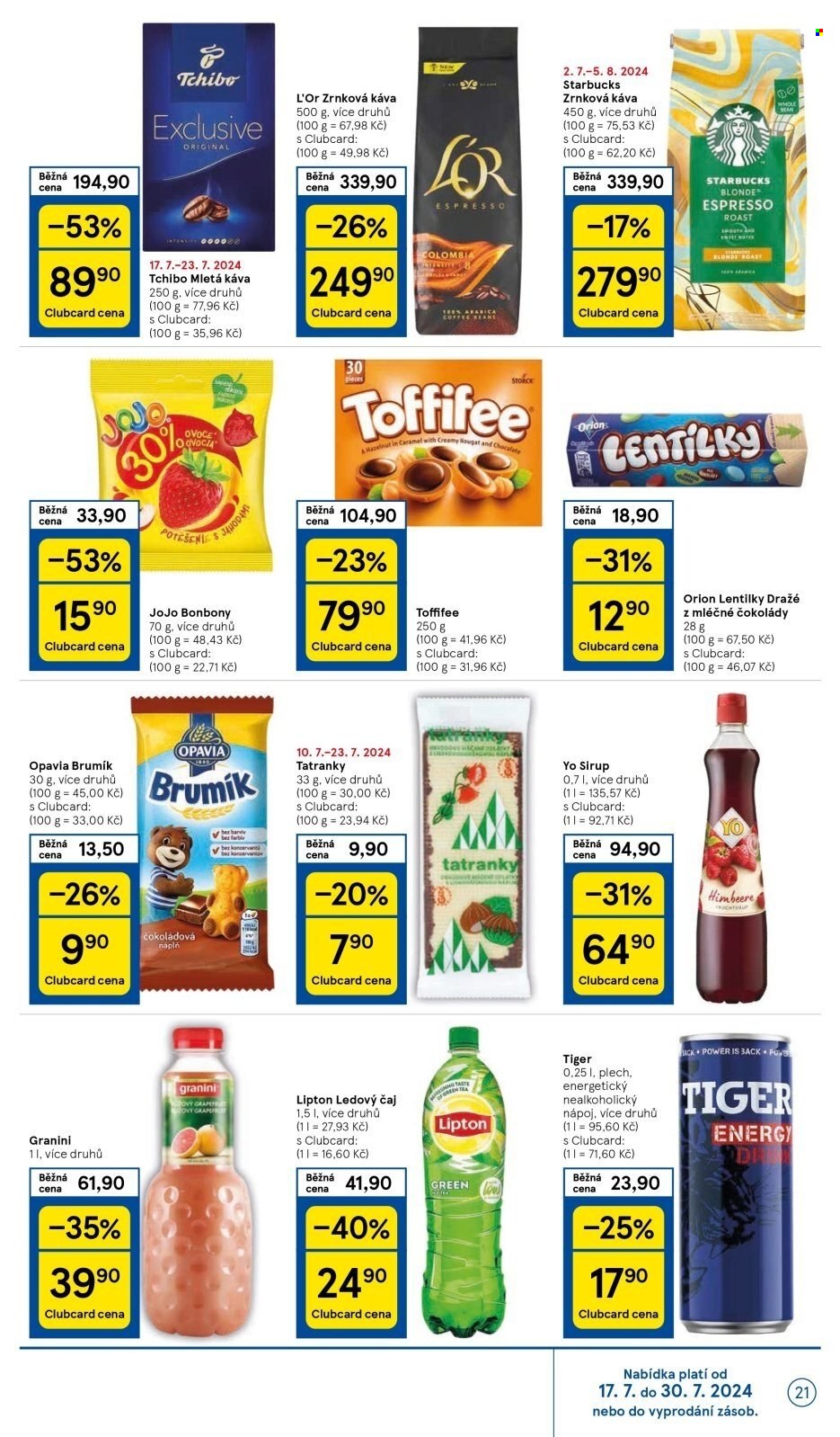 Leták TESCO - 17.7.2024 - 23.7.2024. Strana 21