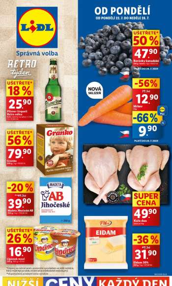 Leták Lidl - 22.7.2024 - 28.7.2024.