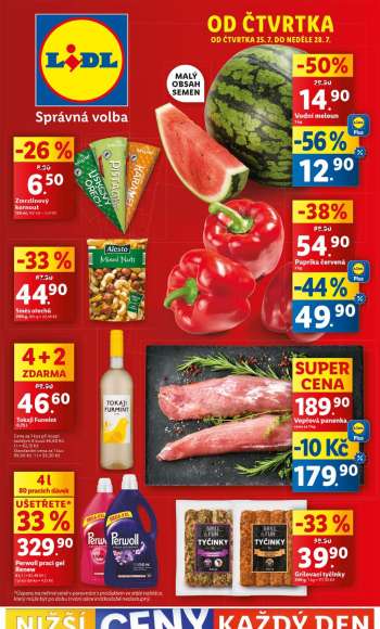 Leták Lidl - 25.7.2024 - 28.7.2024.