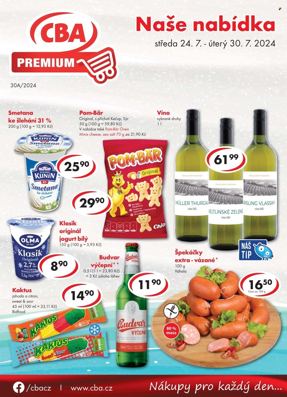 Leták CBA Premium - 24.7.2024 - 30.7.2024. Strana 1