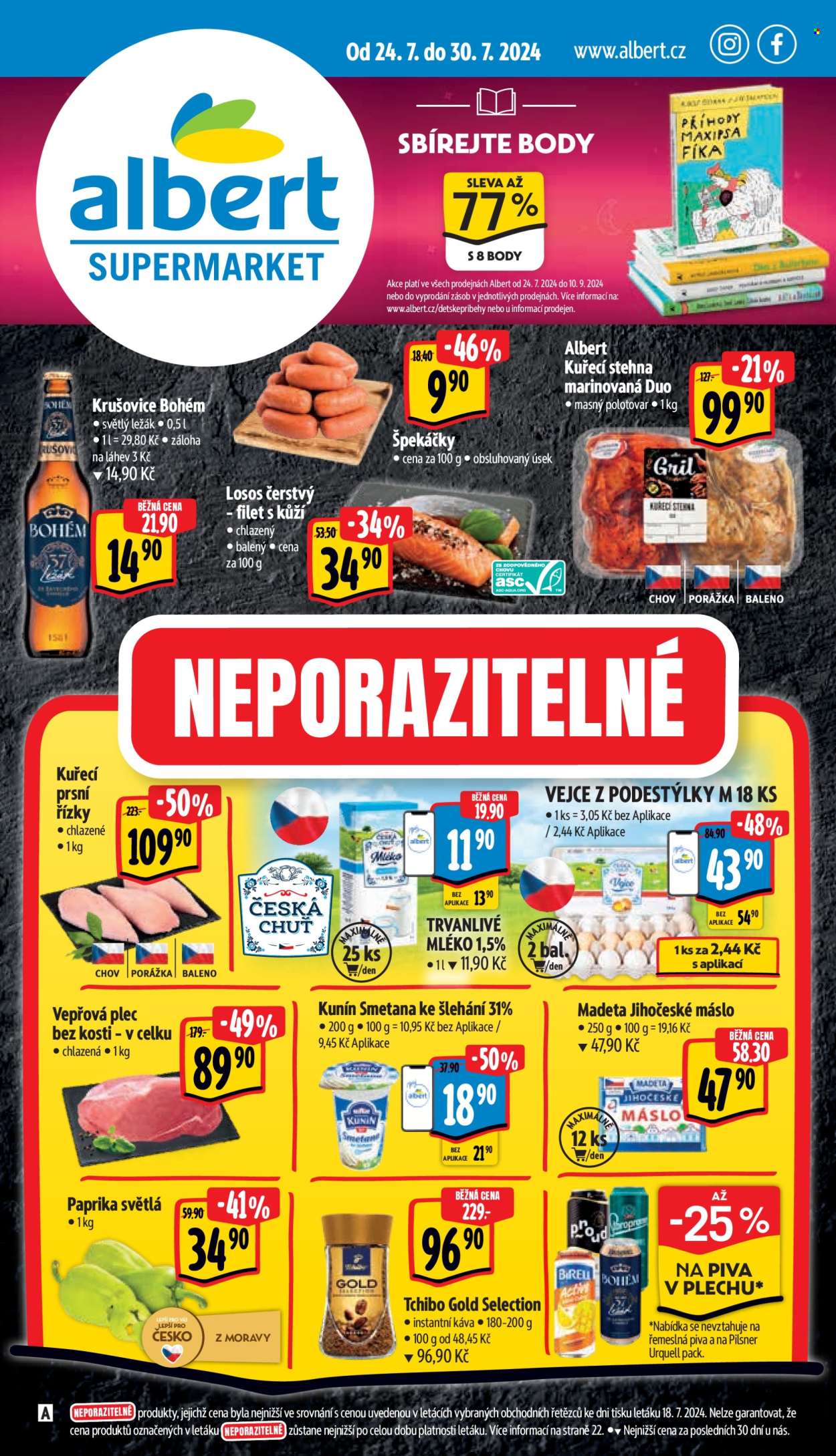 Leták Albert Supermarket - 24.7.2024 - 30.7.2024. Strana 1