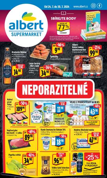 Leták Albert Supermarket - 24.7.2024 - 30.7.2024.