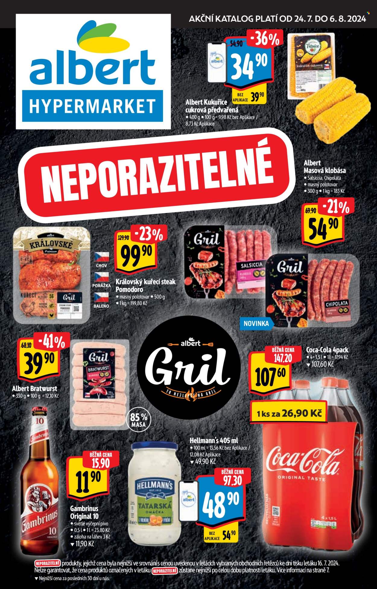 Leták Albert Hypermarket - 24.7.2024 - 6.8.2024. Strana 1