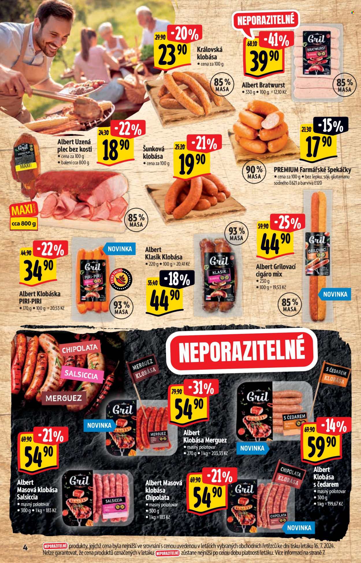 Leták Albert Hypermarket - 24.7.2024 - 6.8.2024. Strana 4