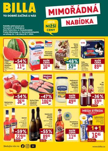 Leták BILLA - 24.7.2024 - 30.7.2024.