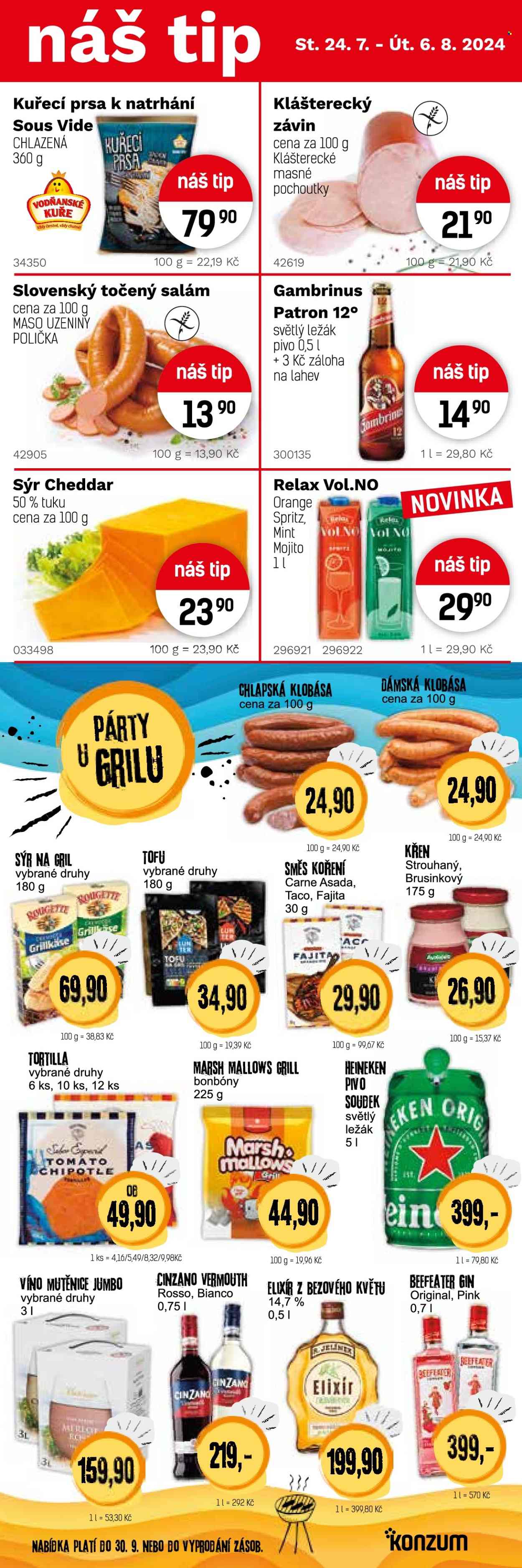 Leták Konzum - 24.7.2024 - 6.8.2024. Strana 2