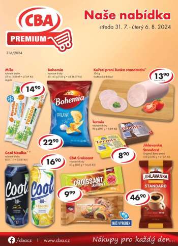Leták CBA Premium - 31.7.2024 - 6.8.2024.