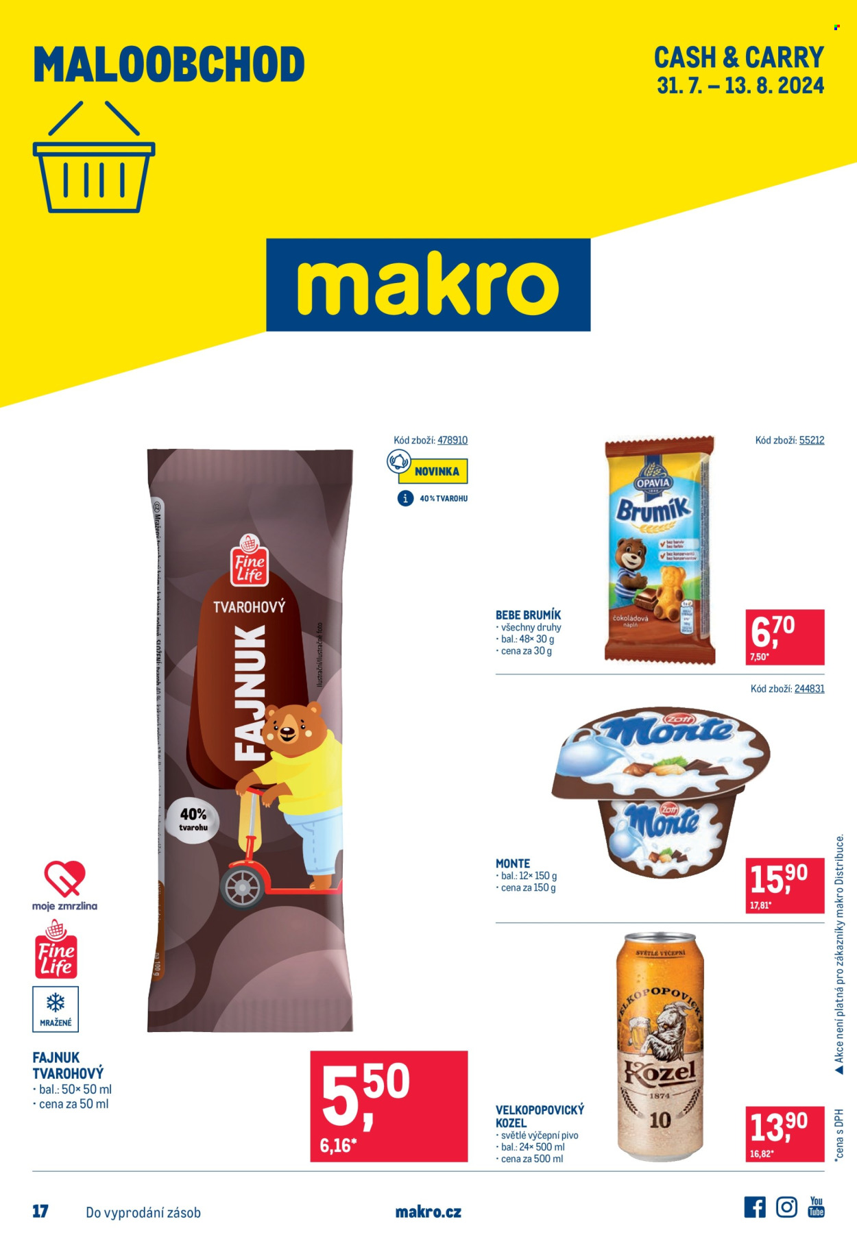 Leták MAKRO - 31.7.2024 - 13.8.2024. Strana 1