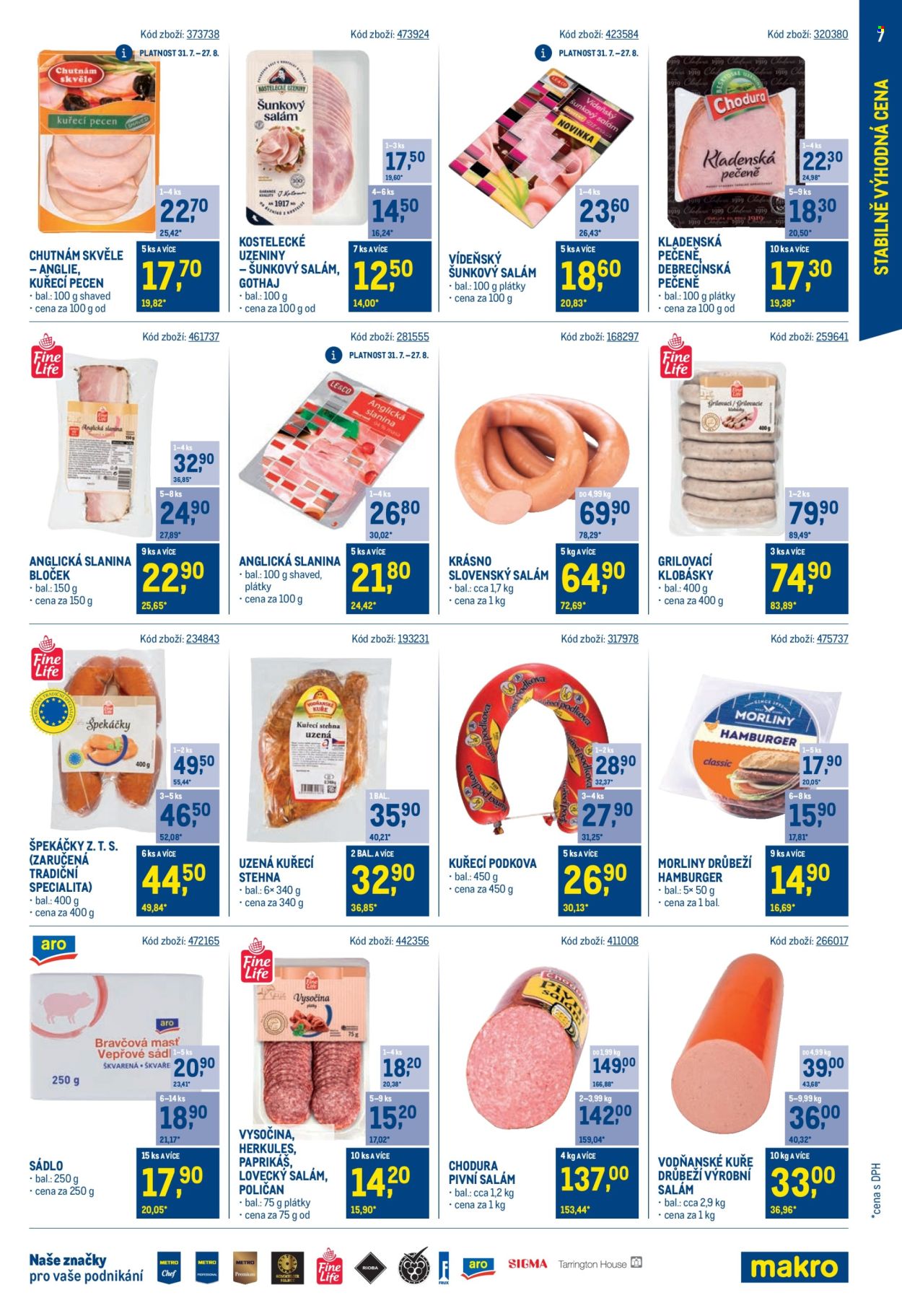 Leták MAKRO - 31.7.2024 - 24.9.2024. Strana 7