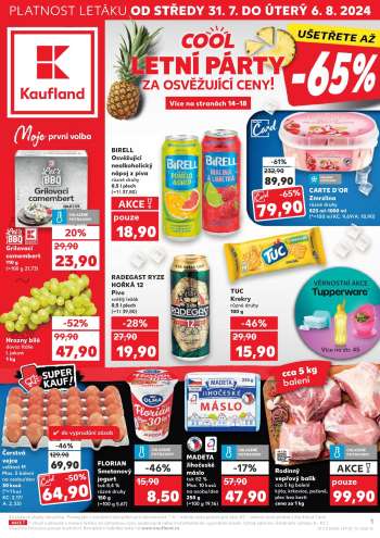 Leták Kaufland - 31.7.2024 - 6.8.2024.