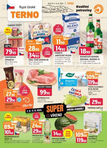 Leták coop TERNO - 31.7.2024 - 6.8.2024.