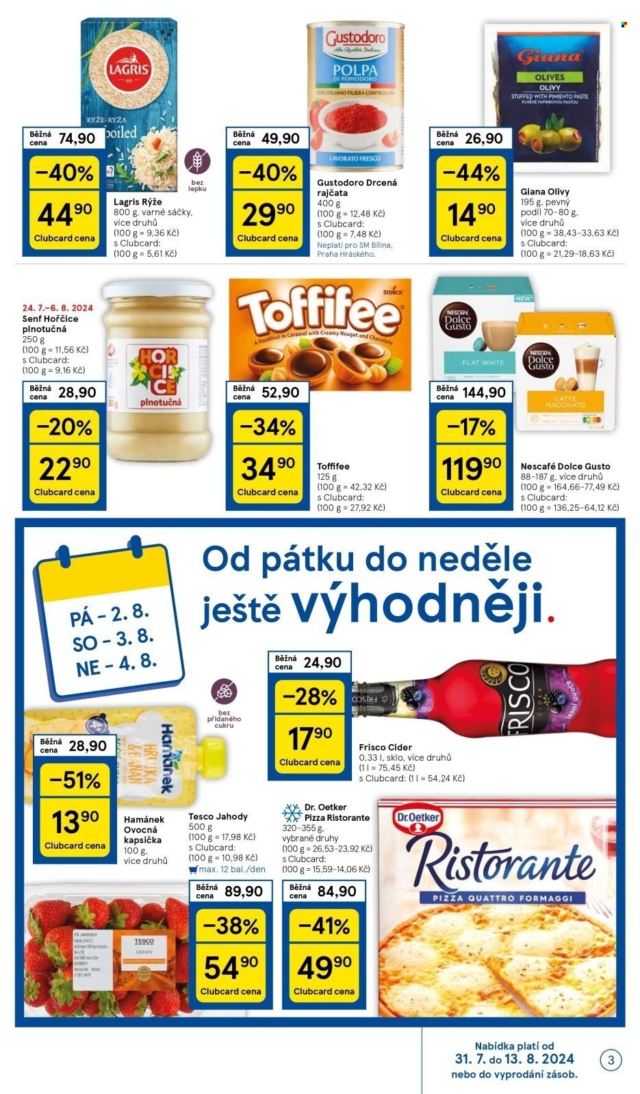 Leták TESCO supermarket - 31.7.2024 - 6.8.2024. Strana 3
