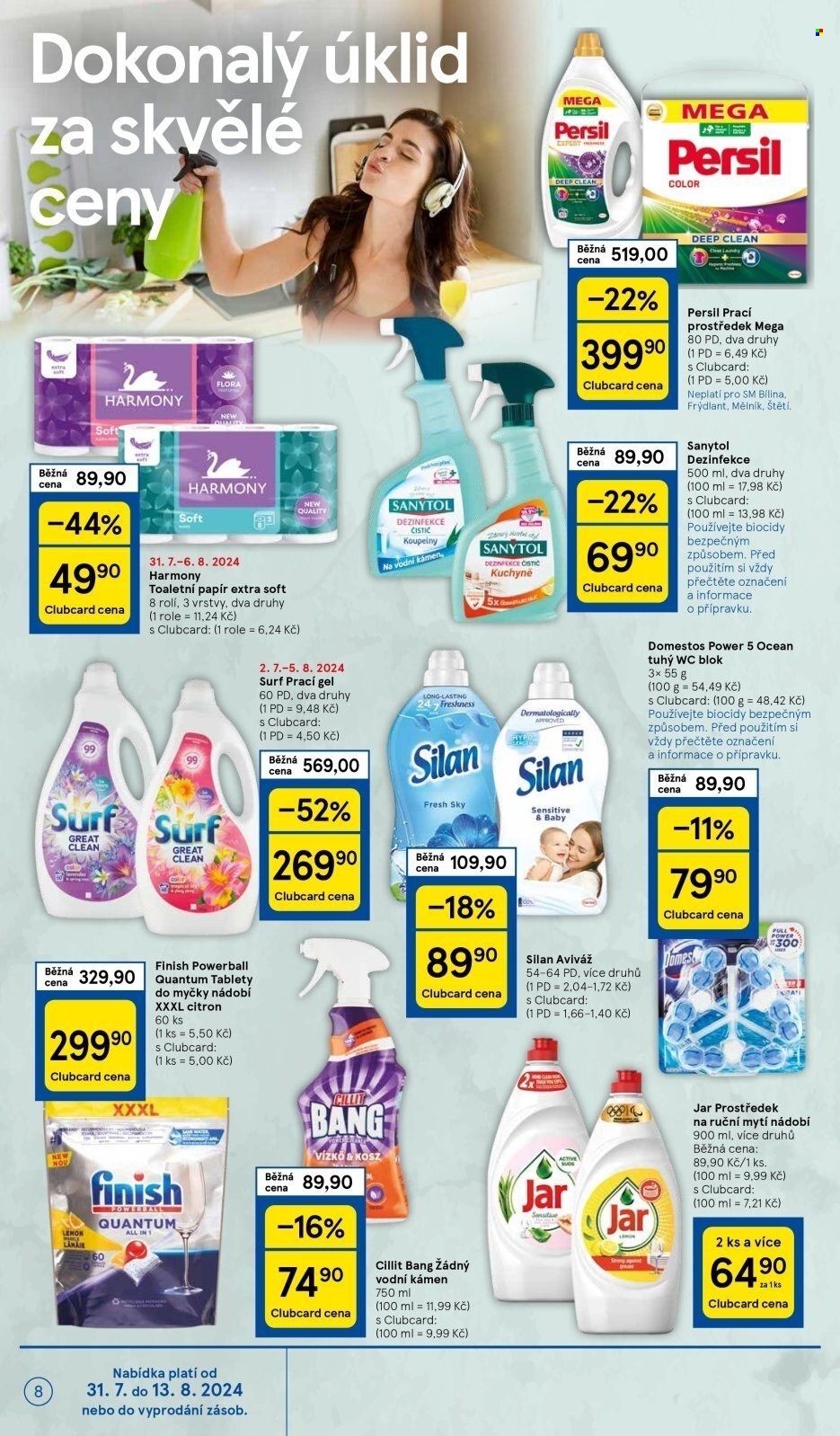 Leták TESCO supermarket - 31.7.2024 - 6.8.2024. Strana 8