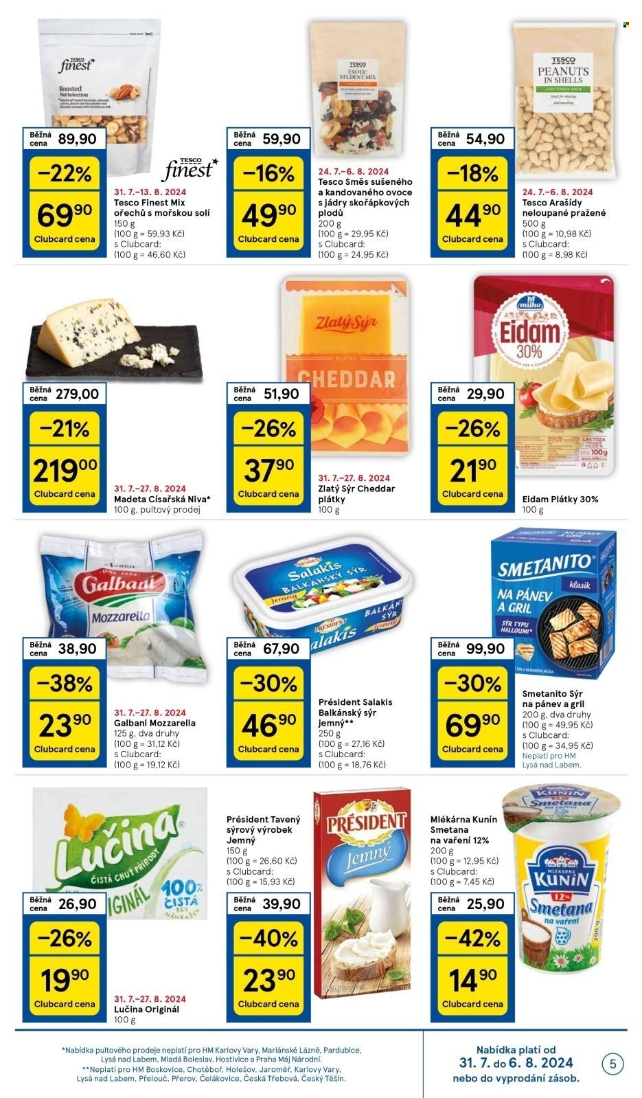 Leták TESCO - 31.7.2024 - 6.8.2024. Strana 5