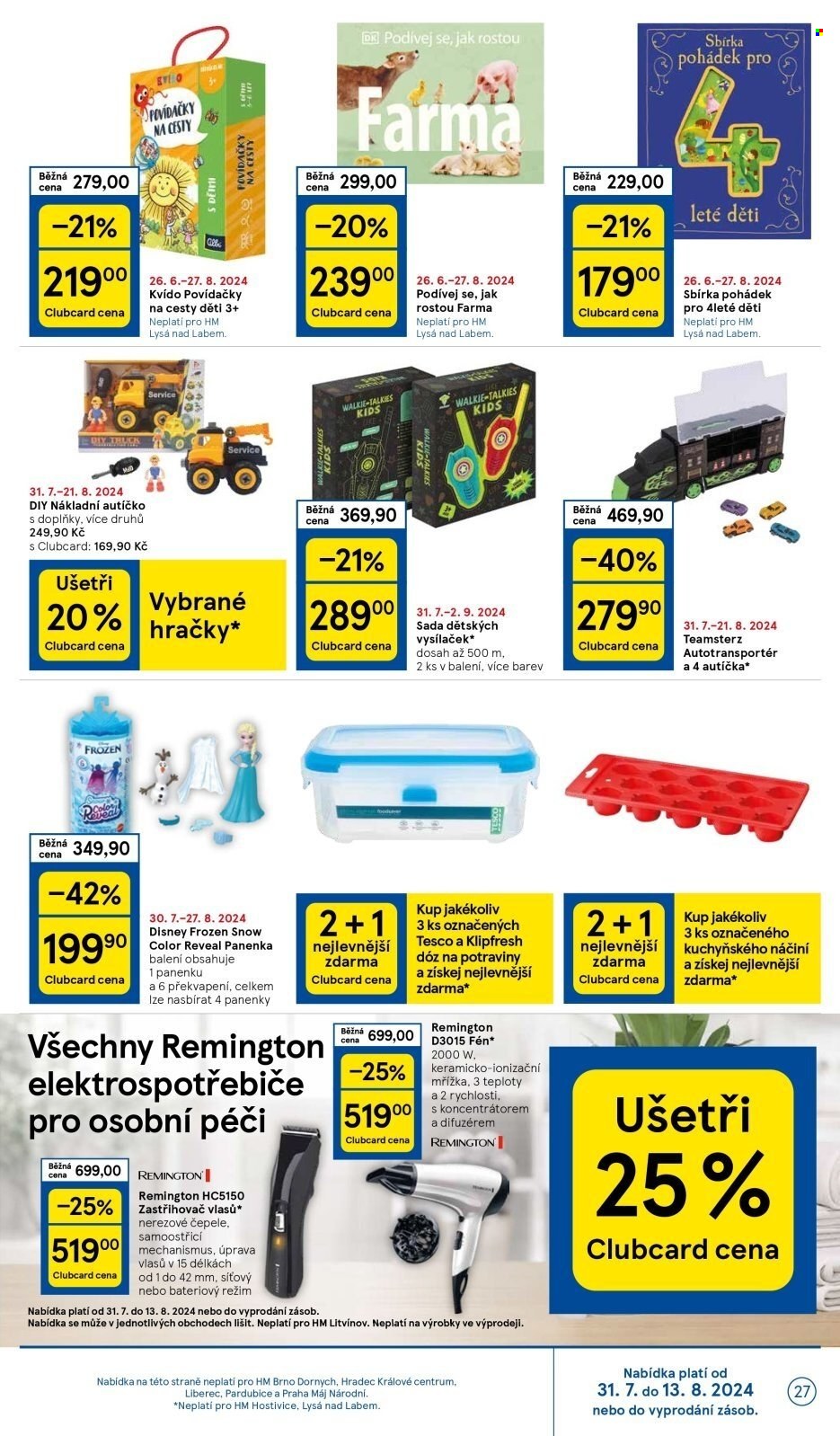Leták TESCO - 31.7.2024 - 6.8.2024. Strana 27