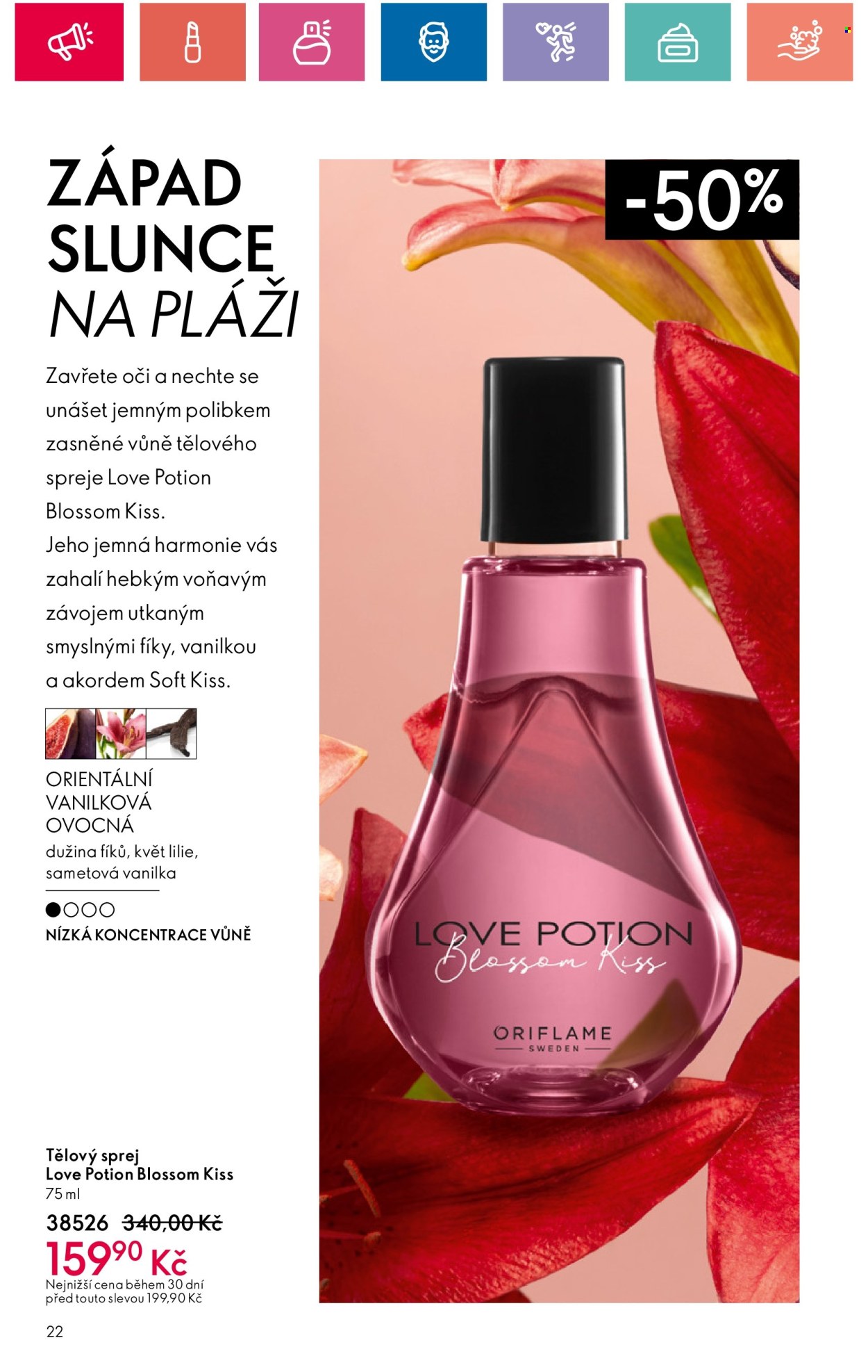 Leták ORIFLAME - 30.7.2024 - 19.8.2024. Strana 22