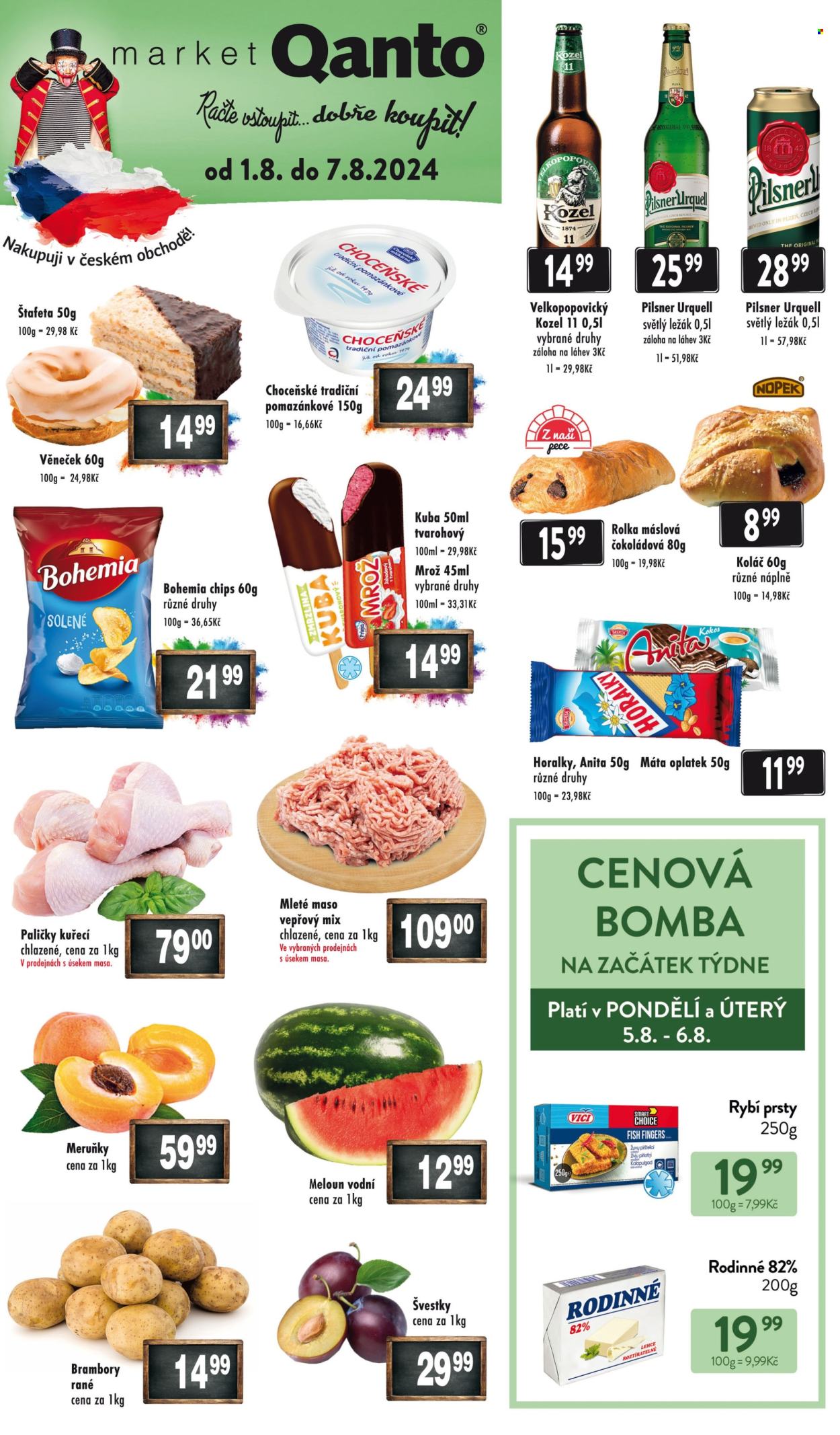 Leták Qanto market - 1.8.2024 - 7.8.2024. Strana 1