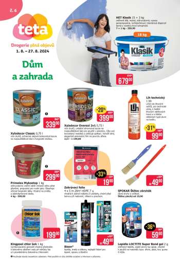 Leták Teta drogerie - 1.8.2024 - 27.8.2024.