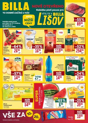 Leták BILLA - 31.7.2024 - 6.8.2024.
