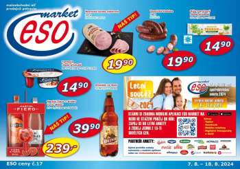 Leták ESO MARKET - 7.8.2024 - 18.8.2024.