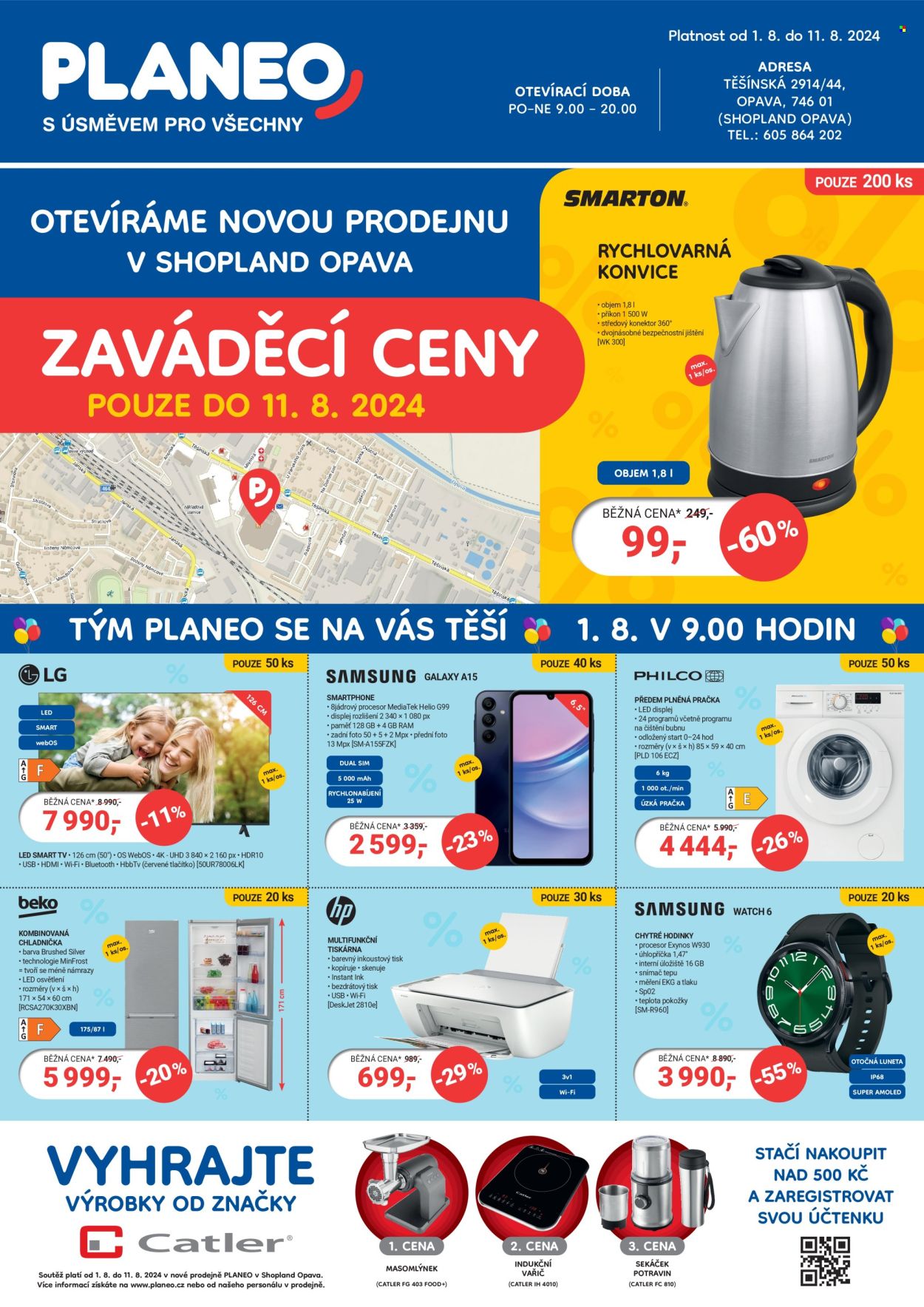 Leták PLANEO Elektro - 1.8.2024 - 11.8.2024. Strana 1