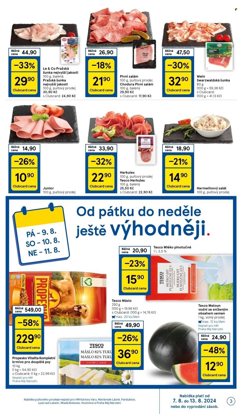 Leták TESCO - 7.8.2024 - 13.8.2024. Strana 3