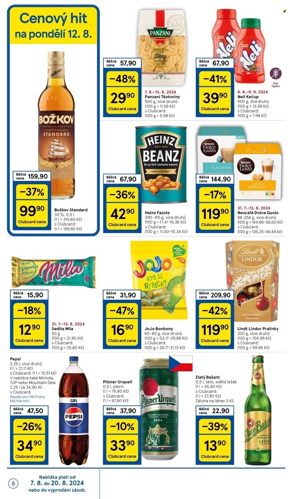 Leták TESCO - 7.8.2024 - 13.8.2024. Strana 8