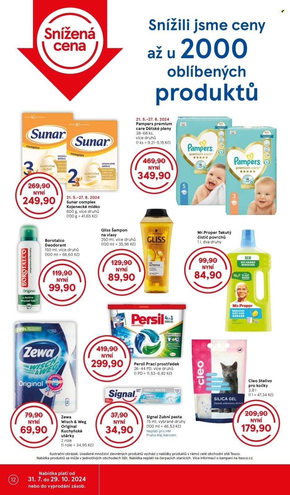Leták TESCO - 7.8.2024 - 13.8.2024. Strana 12