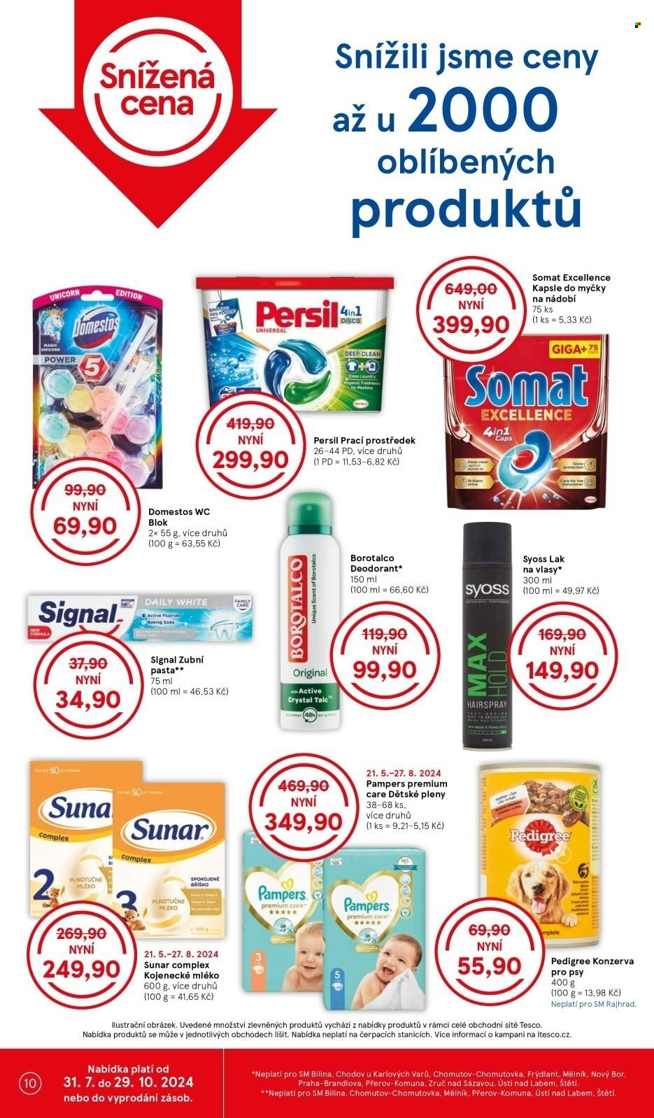Leták TESCO supermarket - 7.8.2024 - 13.8.2024. Strana 10