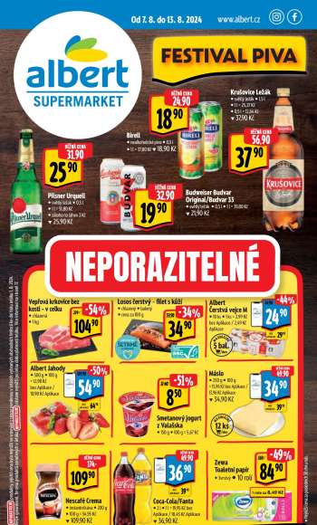 Leták Albert Supermarket - 7.8.2024 - 13.8.2024.