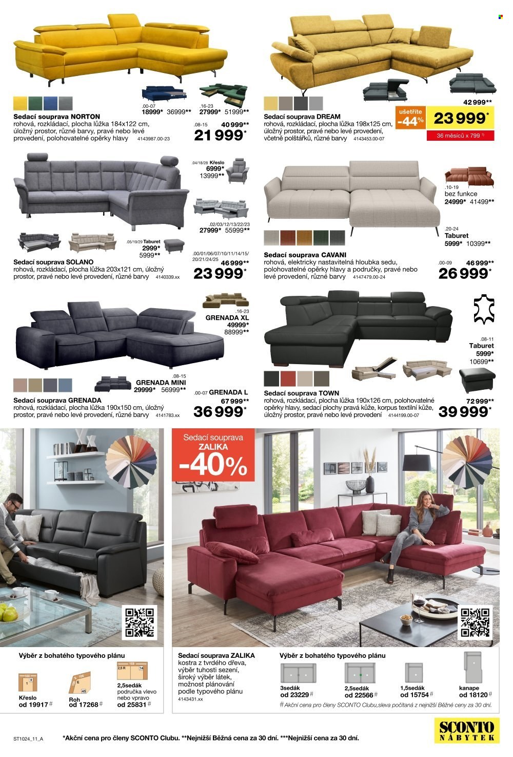 Leták SCONTO NÁBYTEK - 7.8.2024 - 27.8.2024. Strana 11