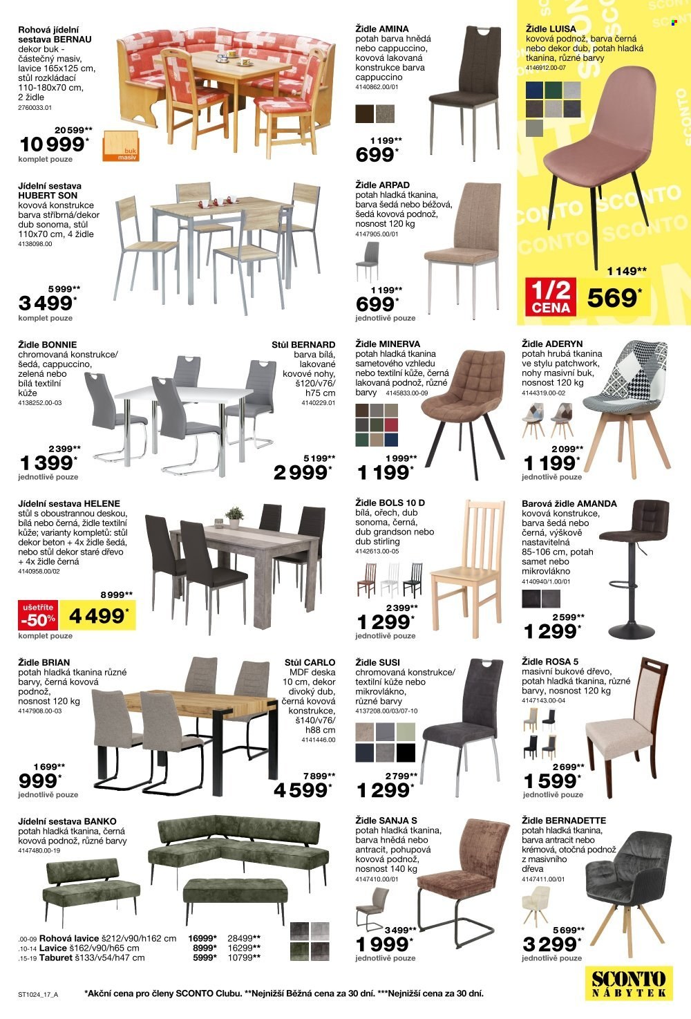Leták SCONTO NÁBYTEK - 7.8.2024 - 27.8.2024. Strana 17