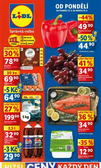 Leták Lidl - 12.8.2024 - 18.8.2024.