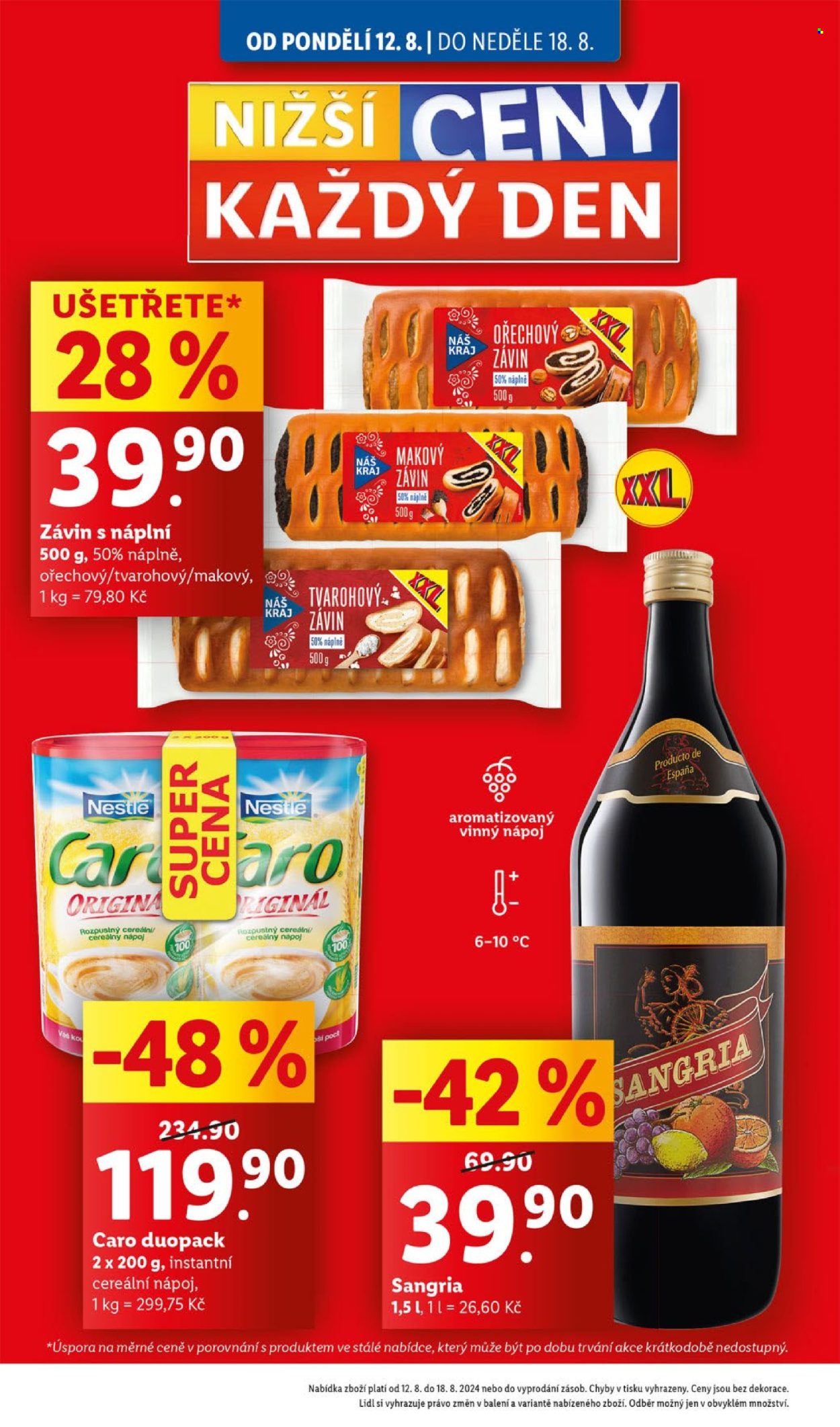 Leták Lidl - 12.8.2024 - 18.8.2024. Strana 2
