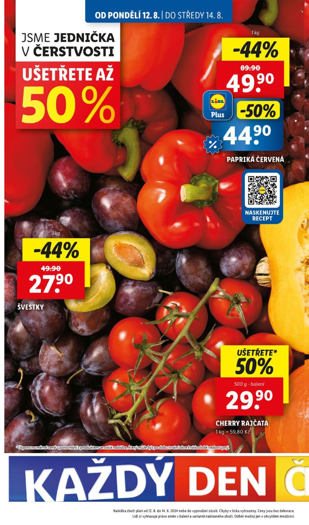 Leták Lidl - 12.8.2024 - 18.8.2024. Strana 12