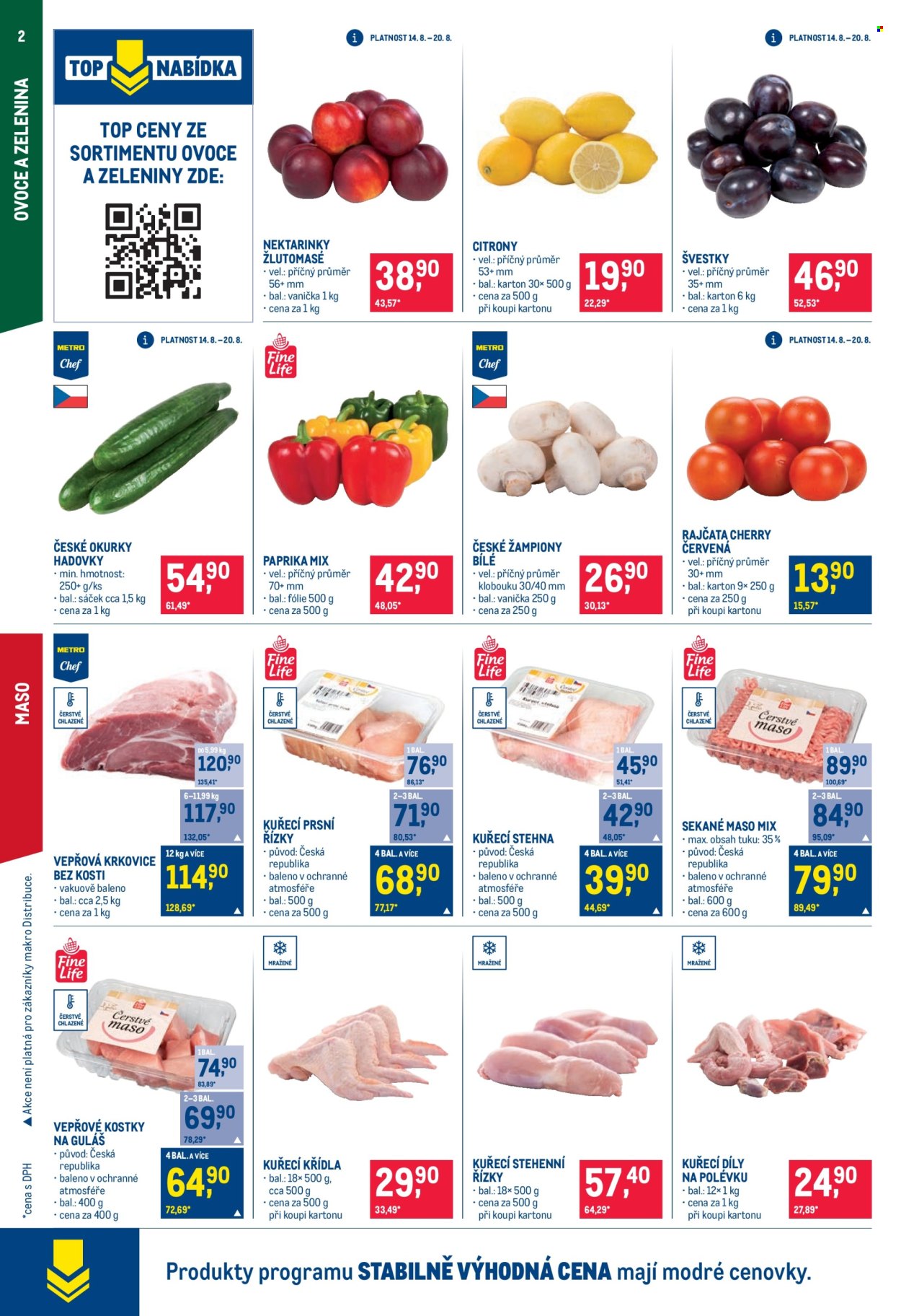 Leták MAKRO - 14.8.2024 - 27.8.2024. Strana 2