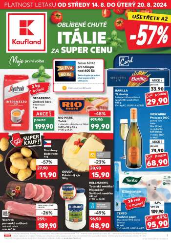 Leták Kaufland - 14.8.2024 - 20.8.2024.