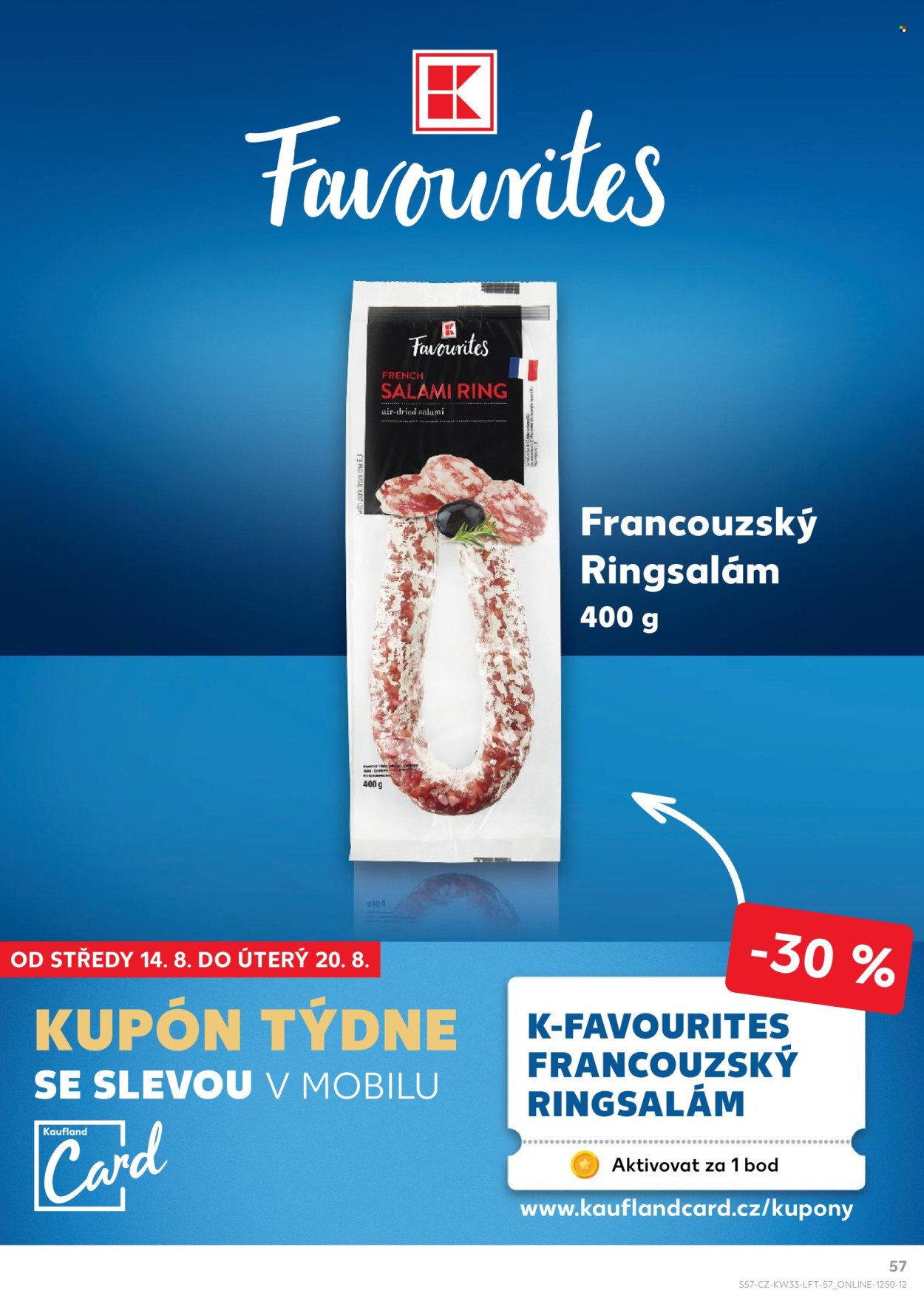 Leták Kaufland - 14.8.2024 - 20.8.2024. Strana 57