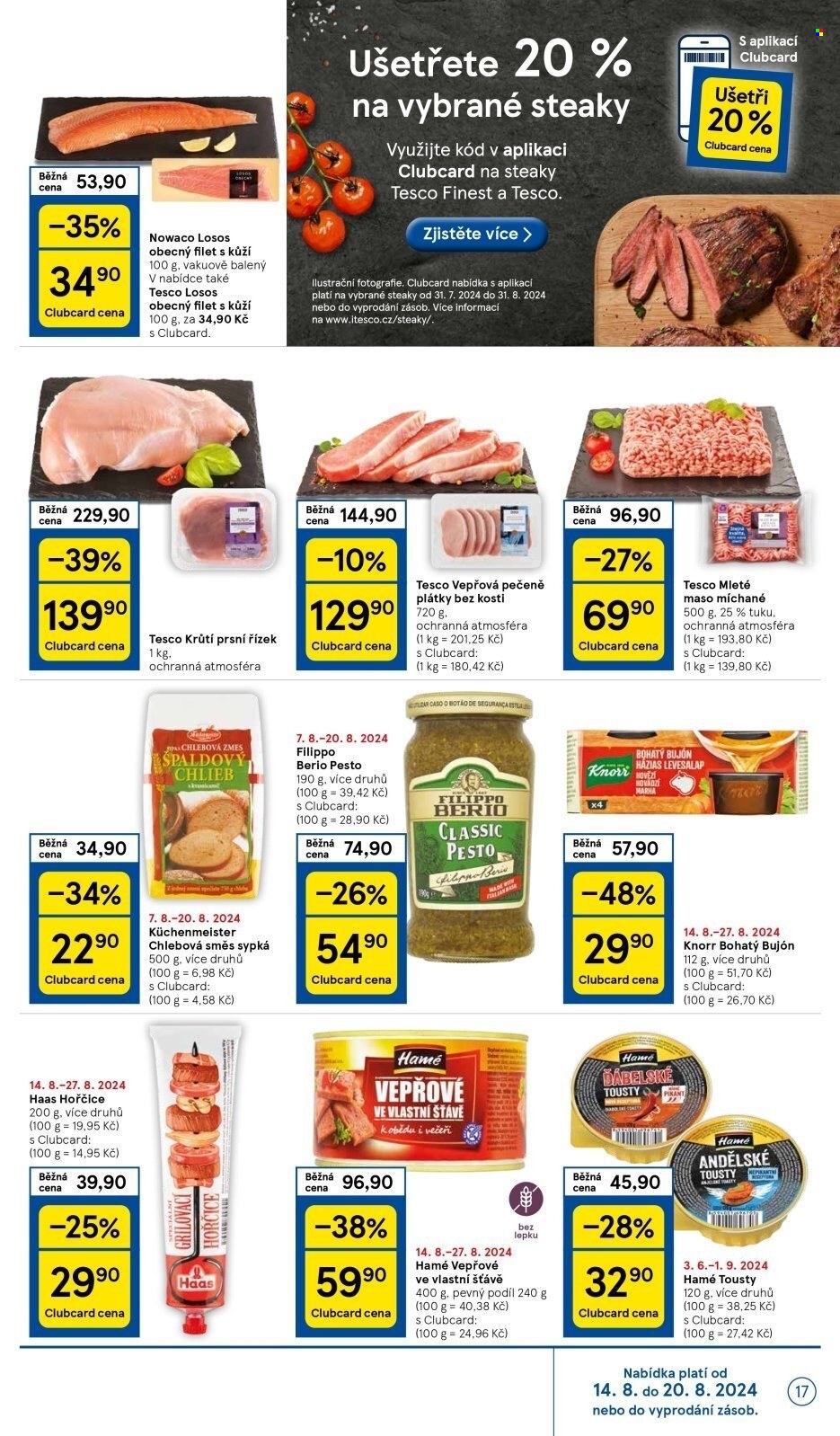 Leták TESCO - 14.8.2024 - 20.8.2024. Strana 17