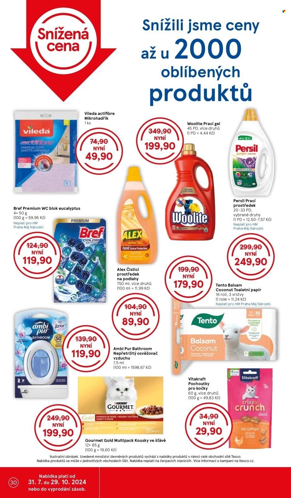 Leták TESCO - 14.8.2024 - 20.8.2024. Strana 30