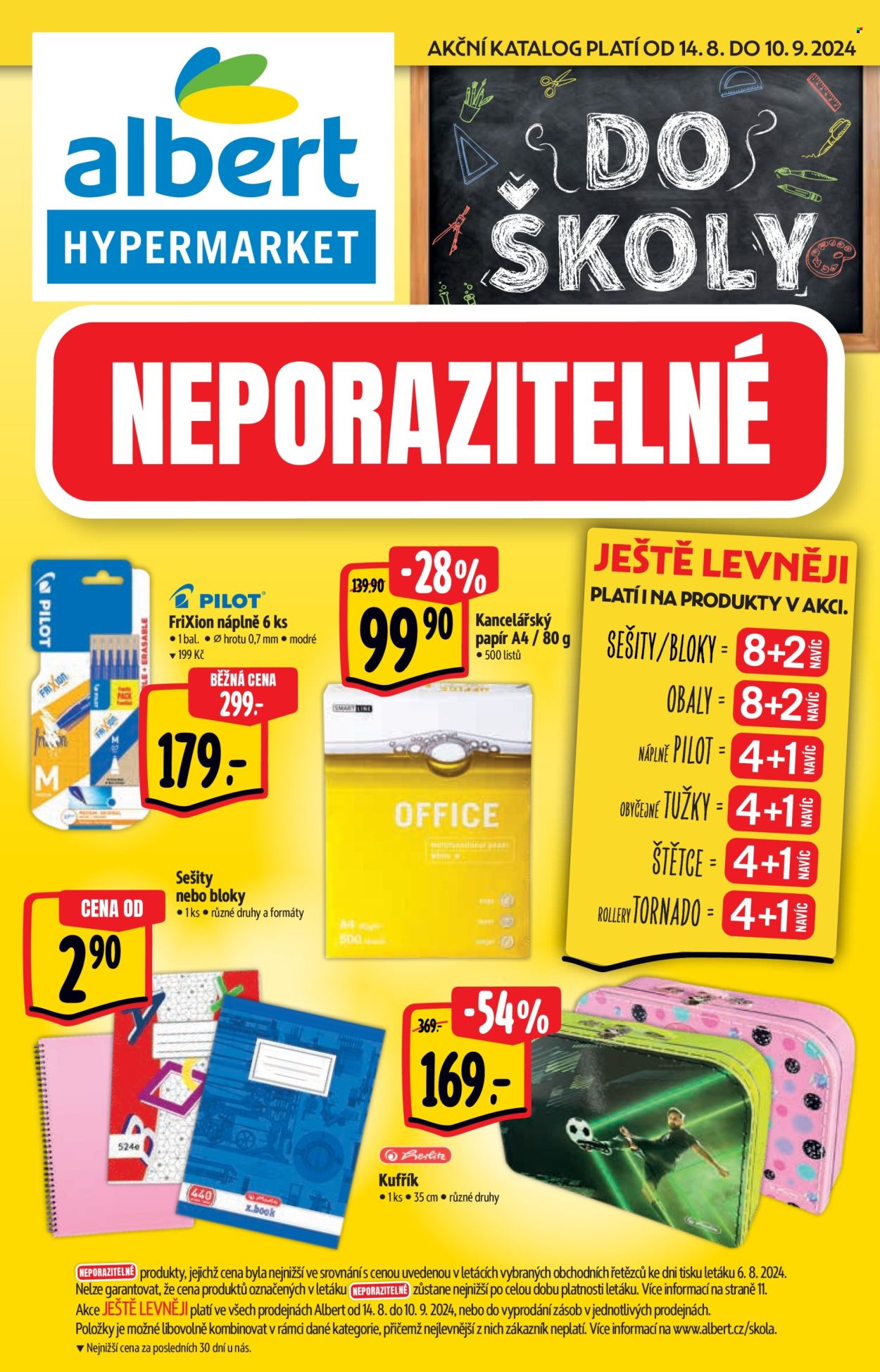 Leták Albert Hypermarket - 14.8.2024 - 10.9.2024. Strana 1