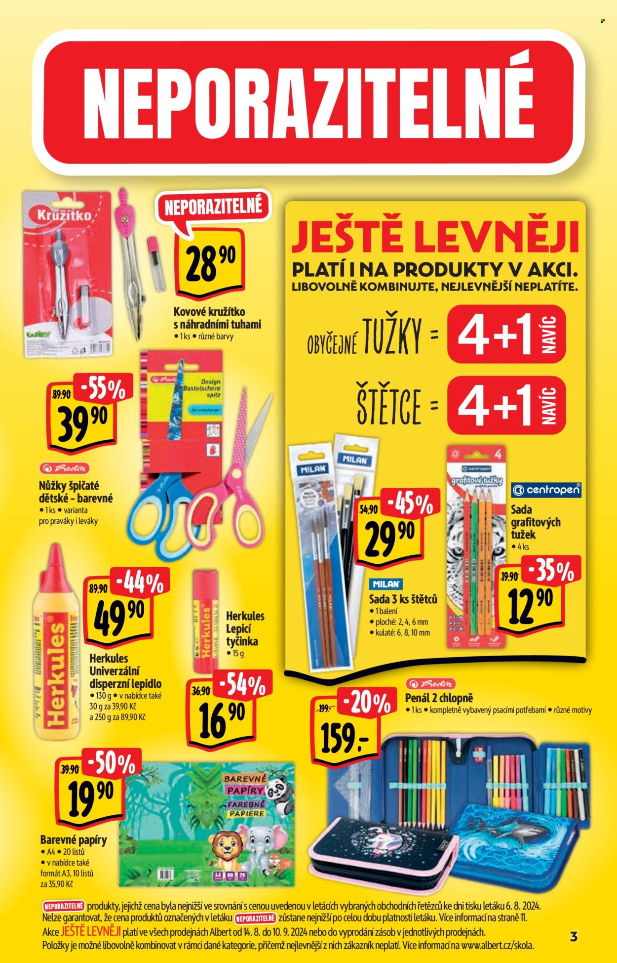 Leták Albert Hypermarket - 14.8.2024 - 10.9.2024. Strana 3