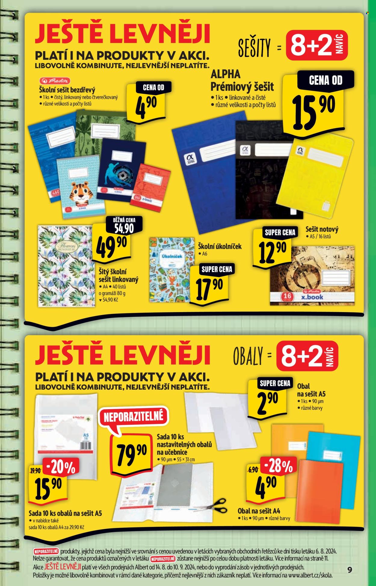Leták Albert Hypermarket - 14.8.2024 - 10.9.2024. Strana 9