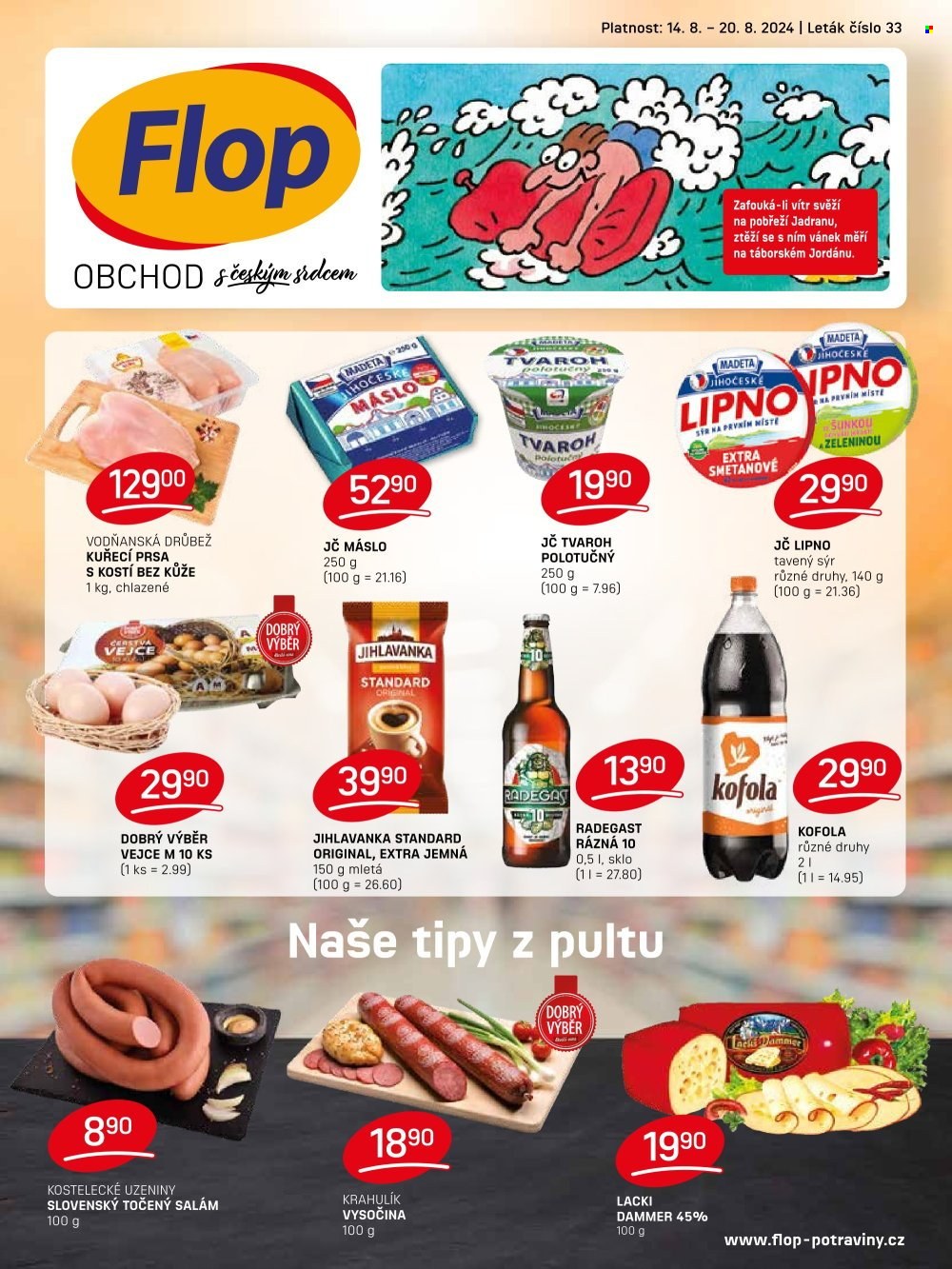Leták Flop - 14.8.2024 - 20.8.2024. Strana 1