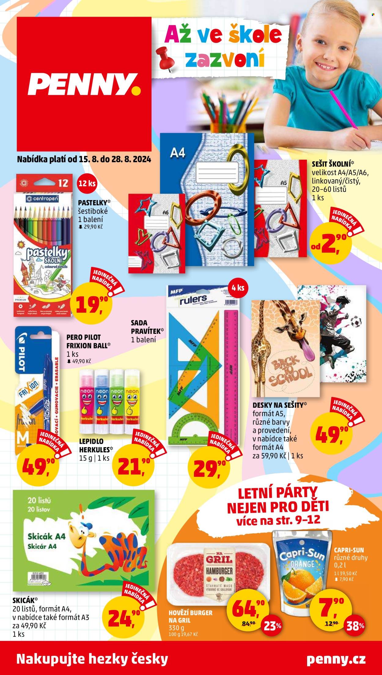 Leták PENNY - 15.8.2024 - 28.8.2024. Strana 1