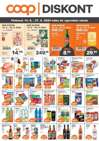 Leták coop DISKONT - 14.8.2024 - 27.8.2024.