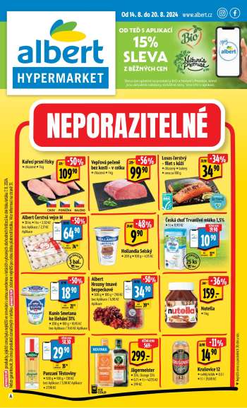 Leták Albert Hypermarket - 14.8.2024 - 20.8.2024.