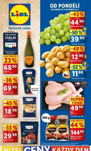 Leták Lidl - 19.8.2024 - 25.8.2024.