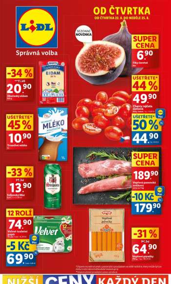 Leták Lidl - 22.8.2024 - 25.8.2024.