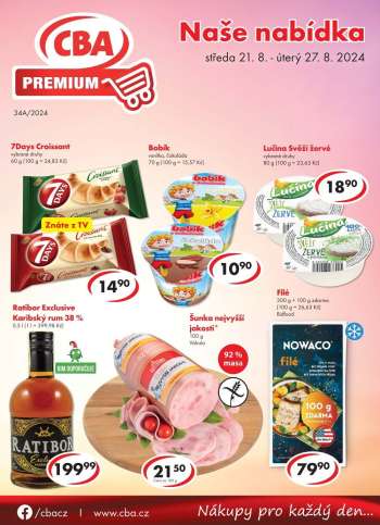 Leták CBA Premium - 21.8.2024 - 27.8.2024.